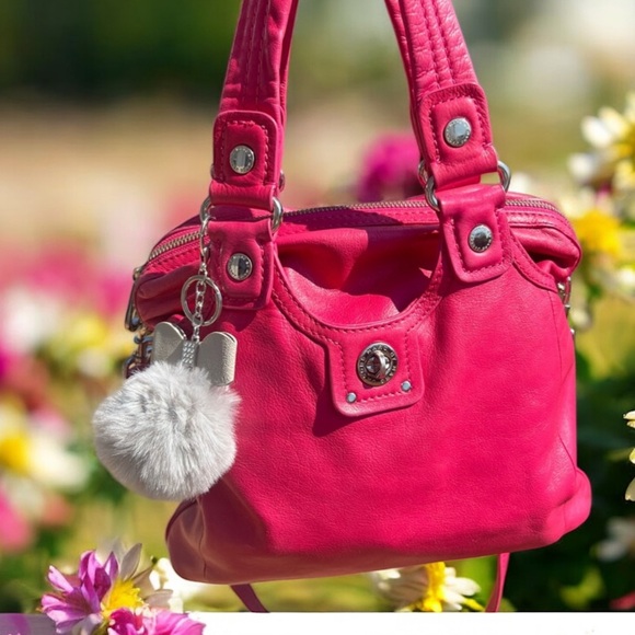 Marc by Marc Jacobs Fuchsia Soft Leather Hobo Slouchy
Shoulder Tote Handbag 🩷 - Picture 1 of 16